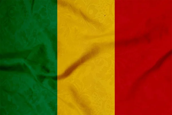 Ύφασμα Σημαία Mali — Φωτογραφία Αρχείου