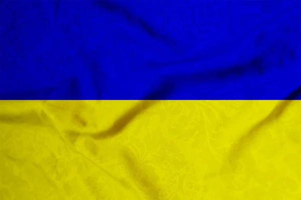 Ύφασμα Ουκρανικό Μοτίβο Σημαίας — Φωτογραφία Αρχείου