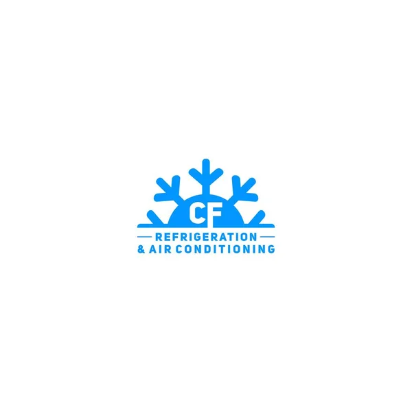 Kühlung Klimaanlage Logo — Stockvektor