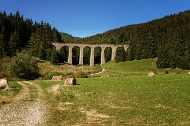 Chmarossky viyadük, eski demiryolu, Telgart, Slovakya