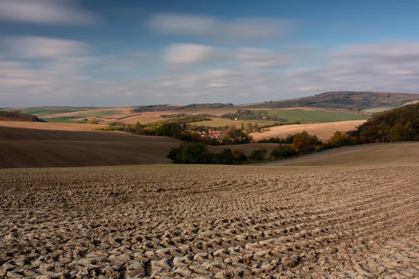 Beautiful Panoramic View Village Sky Moravia Czech Republic — Stock Photo, Image