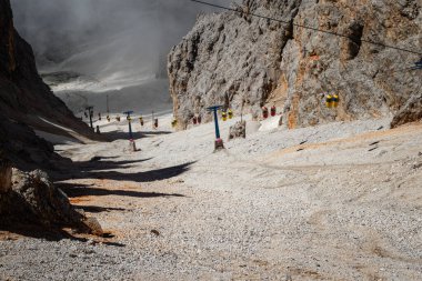 Gondol, Forcella Staunies 'e, Monte Cristallo grubuna, Dolomitler, İtalya