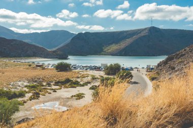 Balandra 'nın Meksika' nın Baja California Sur yarımadasındaki manzara portresi.