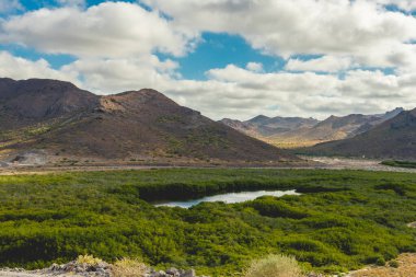 Balandra 'nın Meksika' nın Baja California Sur yarımadasındaki manzara portresi.
