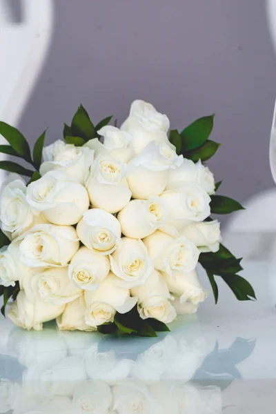 Buquê Uma Coleção Flores Arranjo Criativo Amplamente Utilizado Casamentos Simbolismo — Fotografia de Stock
