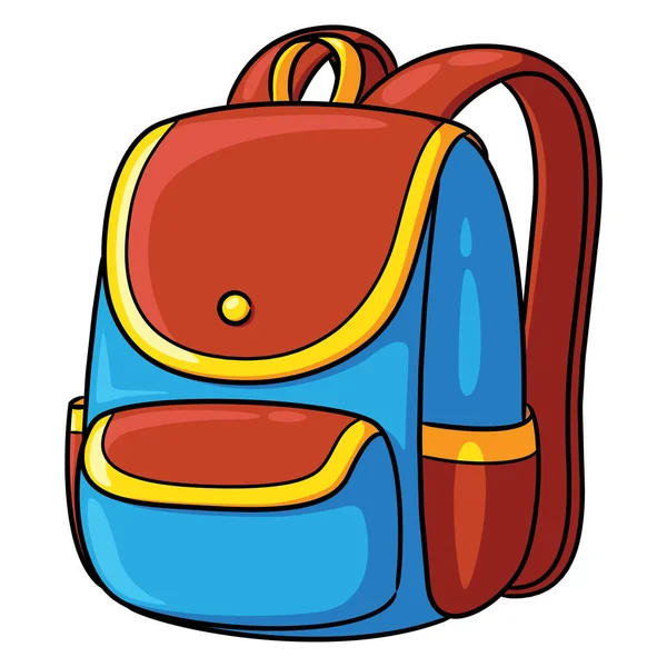 stock vector Illustration of cute cartoon of school bag.