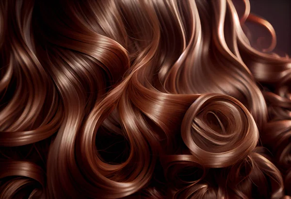 Curly Hair brown Wave . Natural Hair