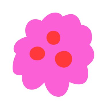 Parlak soyut çiçek vektörü çizimi