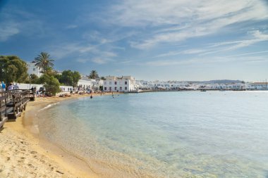 Mykonos 'taki rıhtım 