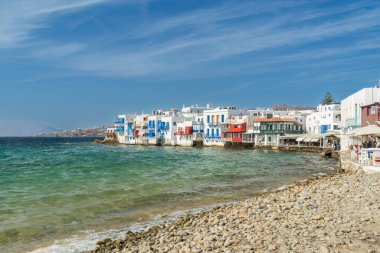 Yunanistan 'ın Cyclades adalarındaki Mykonos adasında küçük Venedik