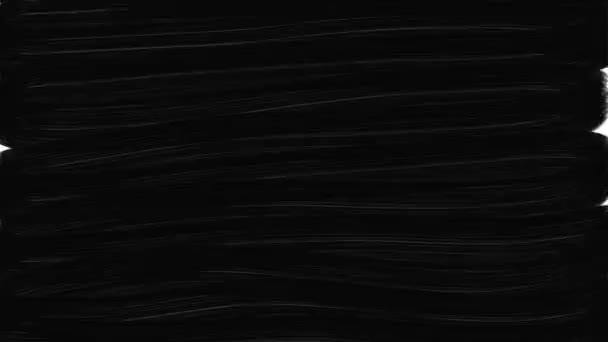 黒い背景にアクリルで描かれた赤い感嘆符 — ストック動画
