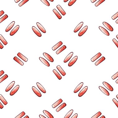 Çizgi film minimalizmi tarzında resimleme deseni.