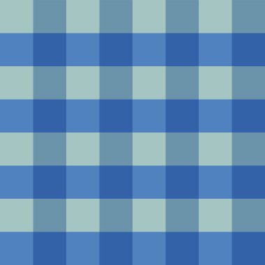  Teal arka planında kusursuz mavi gingham desenli tasarım
