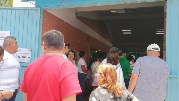 stock image People voting in 2024 elections in Mexico, Iztapalapa, Mexico City, June 2, 2024