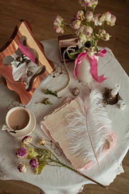 Günlük yazmak için klasik çalışma alanı 