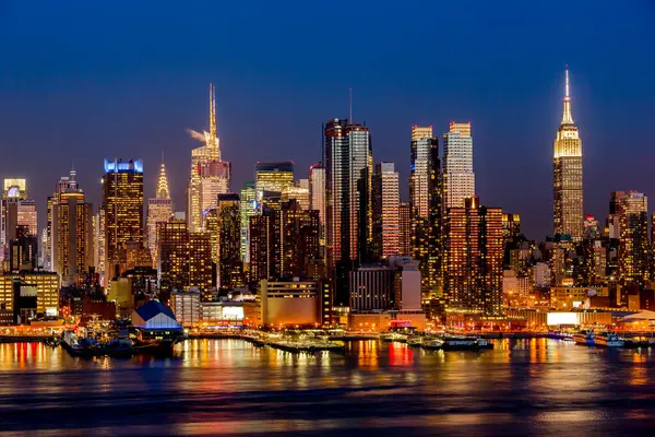 New York City Manhattan Midtown Gebouwen Skyline — Stockfoto
