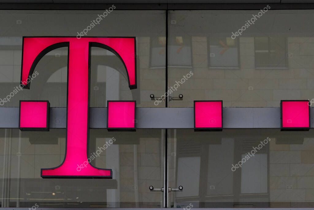 T-Mobile Retail Wireless Store in  in Nuremberg, Germany on July  23, 2022.