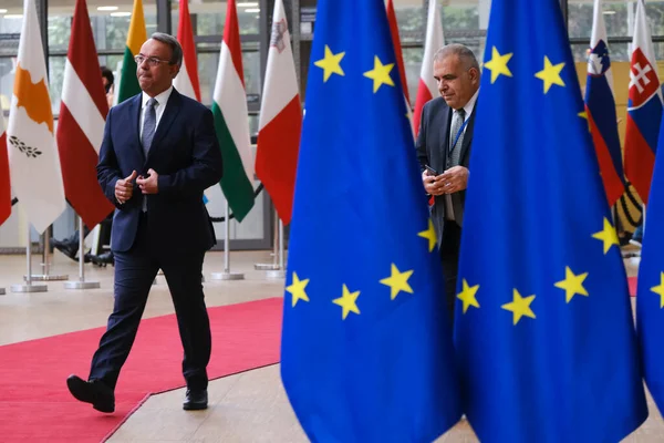 Maliye Bakanı Kristos Staikouras, Eurogroup Maliye Bakanlarının 7 Kasım 2022 'de Brüksel, Belçika' daki Avrupa Konseyi 'nde yapacağı toplantıya katılmak üzere ülkeye geldi..