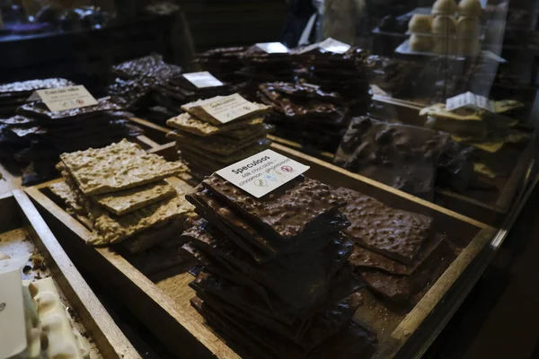 Belgické Čokolády Prodej Cukrárně Antverpách Belgie Dne Října 2022 — Stock fotografie