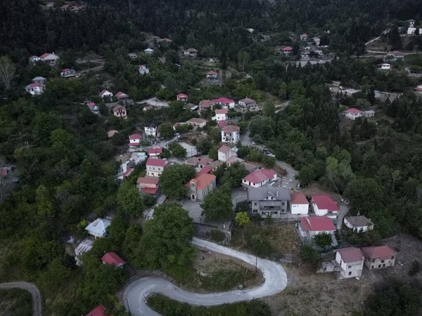 2022年8月12日のギリシャのレフカ村の空中写真 — ストック写真