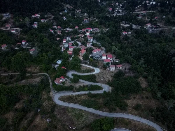 Aerial View Lefka Village Greece August 2022 — Stock Photo, Image
