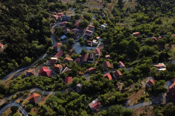 Повітряний Вид Село Лефка Греції Серпня 2022 Року — стокове фото
