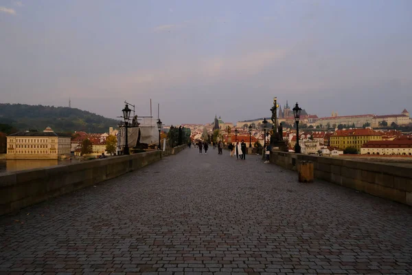 Altstädter Brückenturm Bei Sonnenschein Prag Tschechische Republik Oktober 2022 — Stockfoto