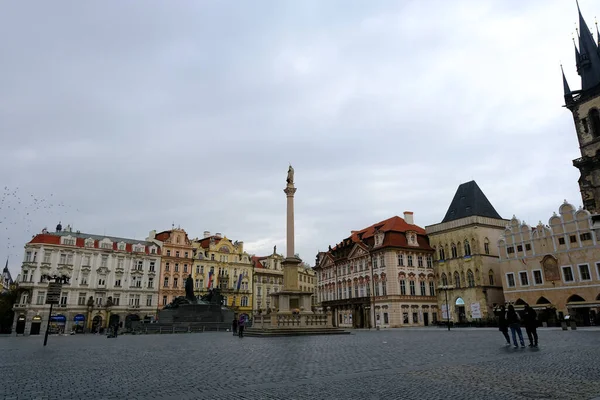 Praça Cidade Velha Durante Sol Praga República Checa Outubro 2022 — Fotografia de Stock