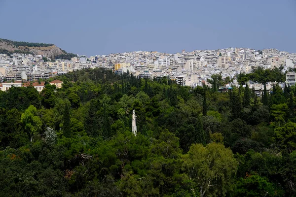 stock image Panoramic view of Pedion Areos which is one of the largest public parks Athens, Greece on August 20, 2022.