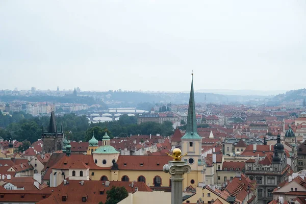 Panoramiczny Widok Pragę Czechy Lipca 2022 — Zdjęcie stockowe