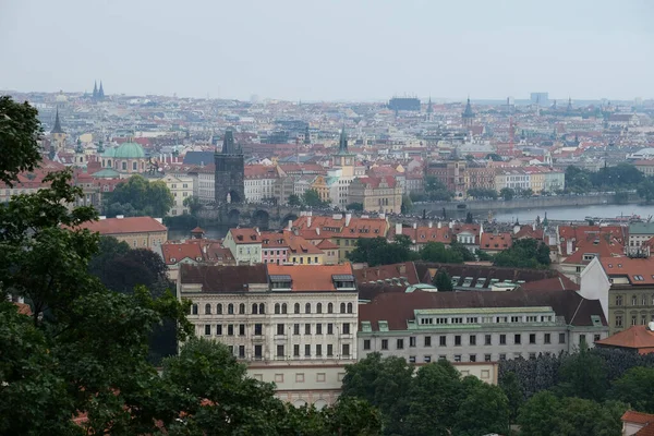 Panoramisch Uitzicht Praag Tsjechië Juli 2022 — Stockfoto