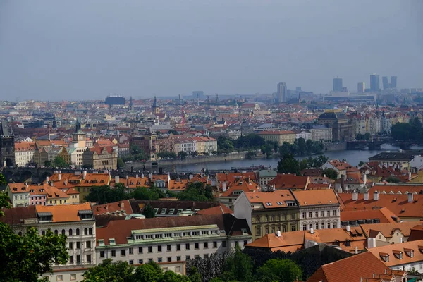 Çek Cumhuriyeti Prag Panoramik Manzarası Temmuz 2022 — Stok fotoğraf