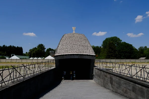 Зовнішній Вигляд Єврейського Меморіалу Концентраційному Таборі Дахау Німеччині Липня 2022 — стокове фото