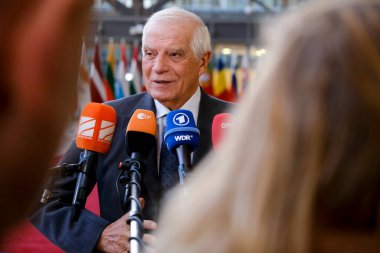 AB Yüksek Temsilcisi Josep BORRELL, AB dışişleri bakanlarının 14 Kasım 2022 'de Brüksel' deki Avrupa Konseyi 'nde yapacağı toplantıya katılmak üzere Belçika' nın başkenti Brüksel 'e geldi..