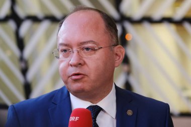Romanya Dışişleri Bakanı Bogdan AURESCU, 14 Kasım 2022 'de Brüksel, Belçika' daki Avrupa Konseyi 'nde düzenlenen AB dışişleri bakanlarının bir toplantısına katıldı.