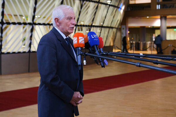 Жозеп БОРРЕЛЛ, Верховный представитель ЕС, прибывший для участия во встрече министров иностранных дел ЕС в Европейском совете в Брюсселе, Бельгия, 14 ноября 2022 года.