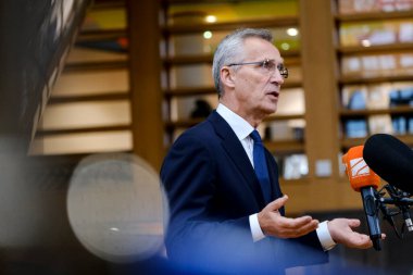 NATO Genel Sekreteri Jens Stoltenberg konuşma yaptı, Bruss