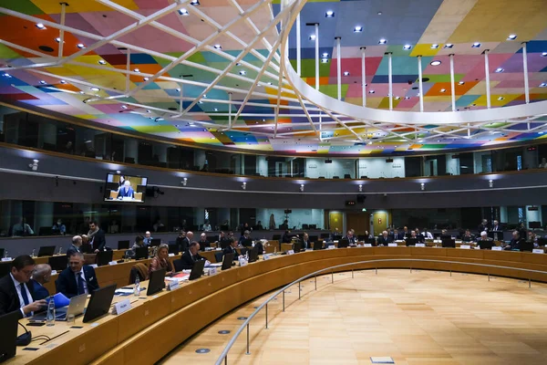 Reunião Dos Ministros Defesa Edifício Conselho Bruxelas Bélgica Novembro 2022 — Fotografia de Stock