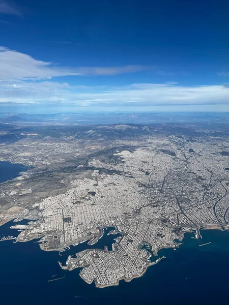 Повітряний Вид Місто Афіни Греція Листопада 2022 Року — стокове фото