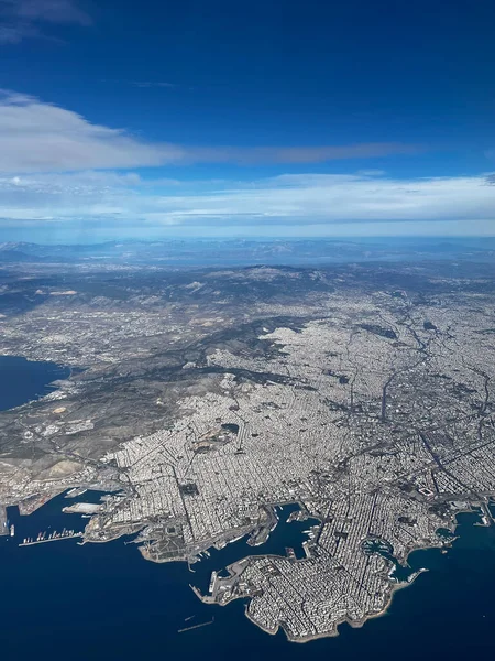 Повітряний Вид Місто Афіни Греція Листопада 2022 Року — стокове фото