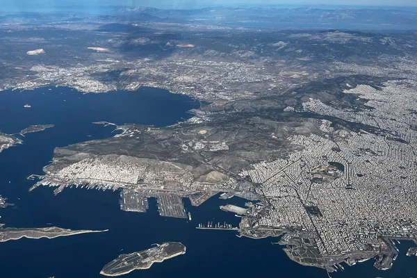 stock image Aerial view of Athens city , Greece on November 22, 2022.