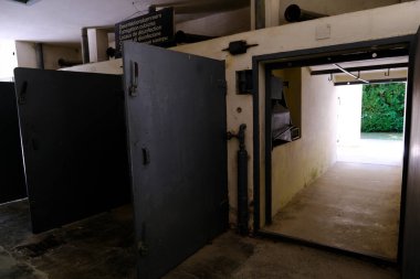 Almanya 'daki Dachau toplama kampının 25 Temmuz 2022 tarihli iç görünümü.