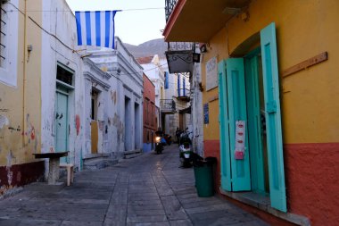 Yunanistan 'ın Suriye kentindeki geleneksel evler 31 Temmuz 2022.