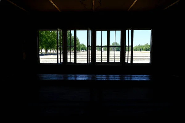 Εσωτερική Άποψη Του Στρατοπέδου Συγκέντρωσης Dachau Στη Γερμανία Στις Ιουλίου — Φωτογραφία Αρχείου