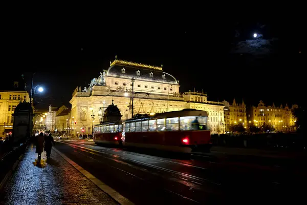 Außenansicht Des Nationaltheaters Prag Tschechische Republik Oktober 2022 — Stockfoto