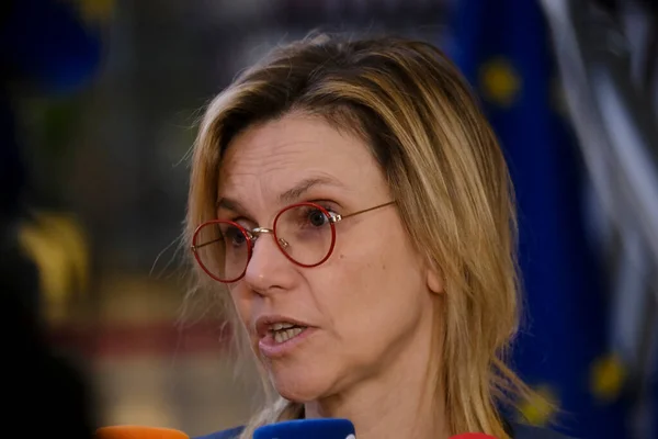 Agnes Pannier Runacher Energiaügyi Miniszter 2022 November Érkezik Európai Unió — Stock Fotó