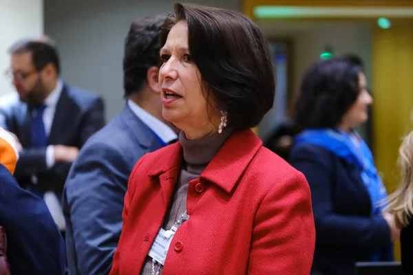Christine Schraner Burgener Ministerin Nimmt Dezember 2022 Einem Europäischen Rat — Stockfoto