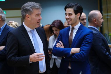 Enerji bakanı Rob JETTEN, 19 Aralık 2022 'de Brüksel, Belçika' daki AB Enerji Bakanları toplantısına katılmak üzere geldi.