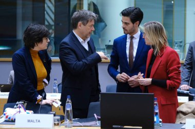 Enerji bakanı Rob JETTEN, 19 Aralık 2022 'de Brüksel, Belçika' daki AB Enerji Bakanları toplantısına katılmak üzere geldi.