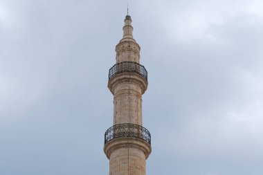 Yunanistan 'ın Rethymno kentindeki Neratze Camii' nin 16 Kasım 2021 tarihli dış manzarası.